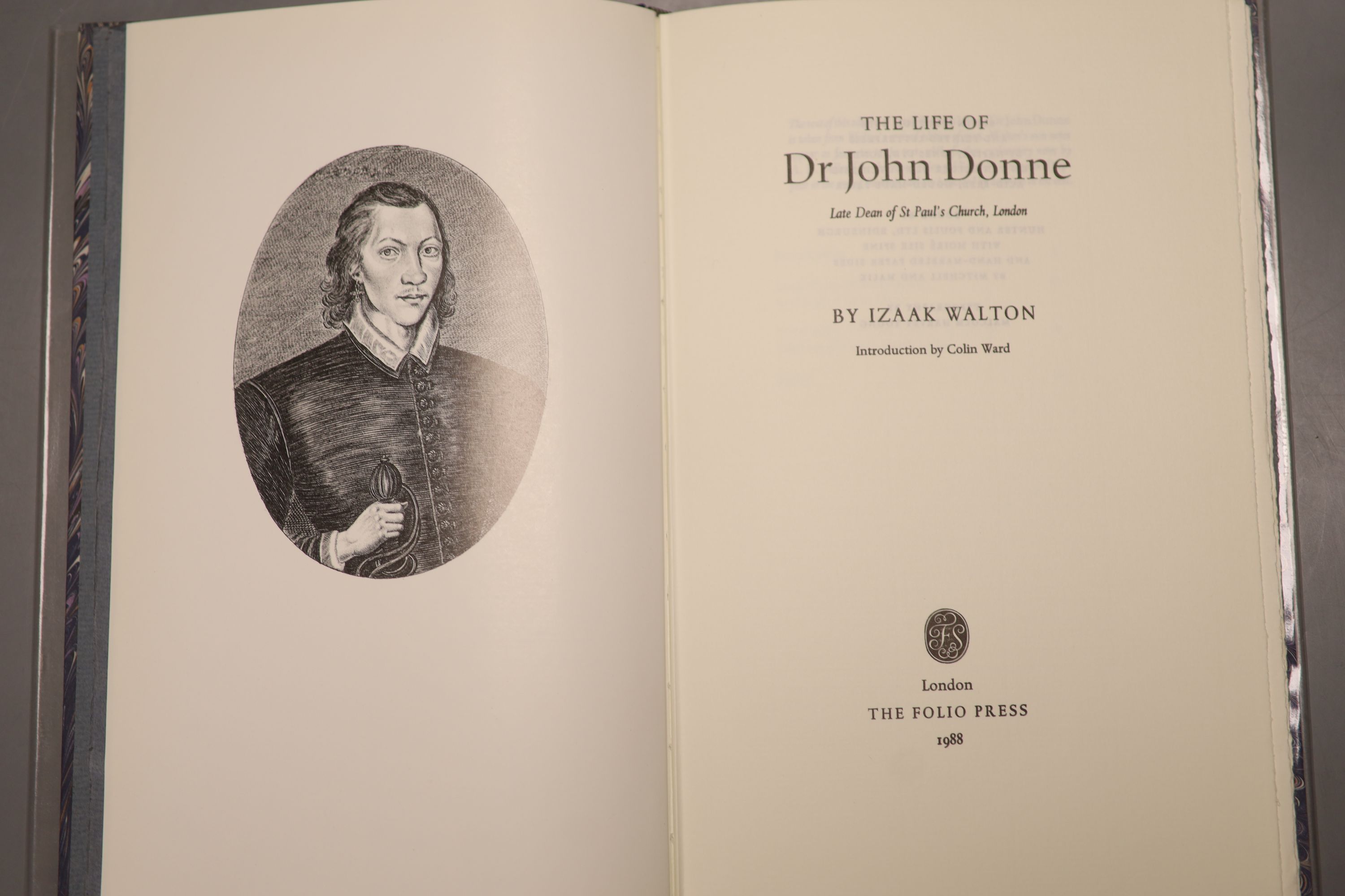 Wilmot, John, The Earl of Rochester, Perfect and Imperfect Enjoyments: Poems, quarter bound in leather with marbled boards, in a presentation box, Folio Society limited edition (edition number listed as ‘B.B’) together w